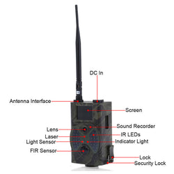 12MP Photo Traps Email MMS GSM 1080P Night Vision Hunting Traps HC300M Wild Hunting Camera Trail Camera Wildlife Camera chasse - Canada Outdoors