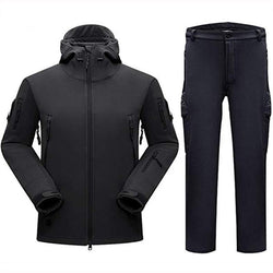 Outdoor Sharkskin TAD Military Tactical Set Camouflage Hunting Clothes Suits Waterproof Men Jacket Or Pants For Climbing Hiking - Canada Outdoors