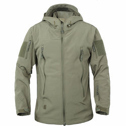 Shark Skin Soft Shell V4 Outdoors Military Tactical Jacket Men Waterproof Windproof Coat Hunt Camouflage Army Clothing - Canada Outdoors