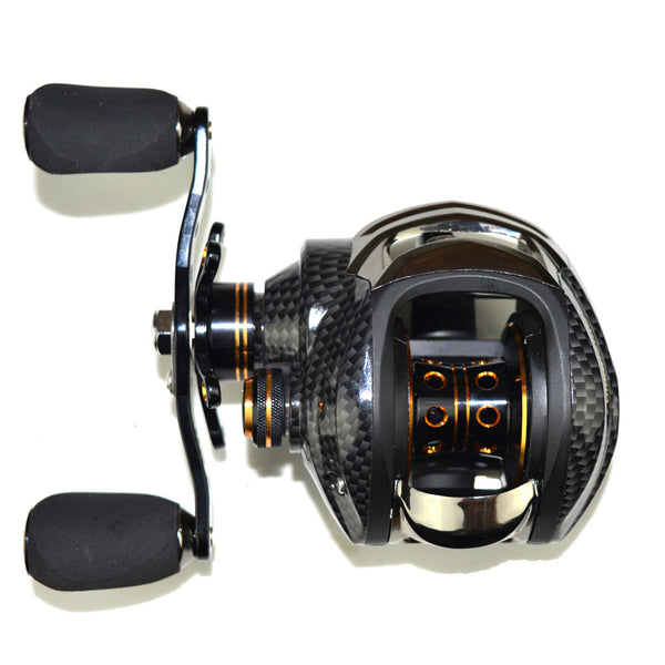 Shishamo Double Brake Baitcasting Reel 17BB+1RB Fishing Gear Water Dro