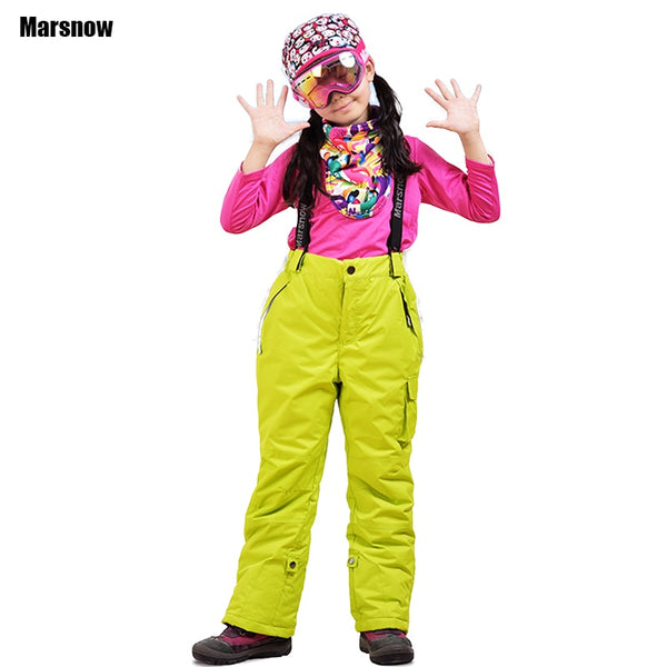 Marsnow Lady Sport Waterproof Thick Ski Pants Women Snowboard Snow