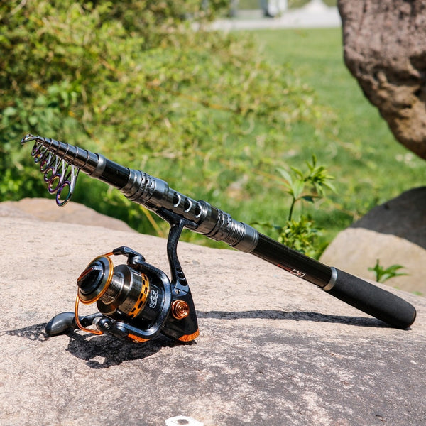 Sougayilang Spinning Telescopic Fishing Rod Set And Carp Fishing Reel -  Canada Outdoors