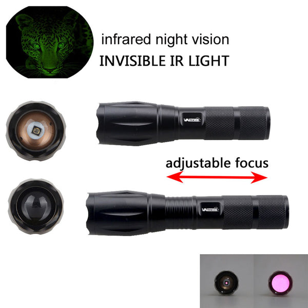 Tactical IR Led Hunting Light Zoomable 10W 940nm Infrared