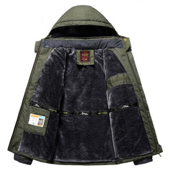 Winter Fleece Military Hiking Jackets Men Windproof Waterproof Outwear Parka Mens Windbreaker Army Raincoat Coat Overcoat - Canada Outdoors