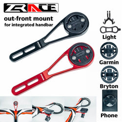 ZRACE Bicycle Computer Mount for Integrated Handlebar Out-front Cellphone/Torch Extender Holder for iGPSPORT Garmin Bryton GoPro - Canada Outdoors