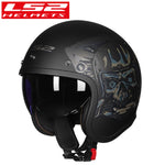 100% Original LS2 OF599 Open Face Motorcycle Helmet With Double Lens Vintage Retro Casco moto capacete ls2 Sctooter casque moto - Canada Outdoors
