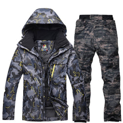 10K Camouflage For Men Ski Suit Set Special Snowboard Suit Garment Waterproof Breathable  Suit Winter Suit Jacket + Trousers - Canada Outdoors