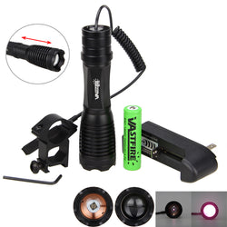 10W 940nm IR LED Light Zoom lnfrared Radiation Flashlight Hunting Torch for Night Vision Device + Steel 20mm Rail Scope Mount - Canada Outdoors