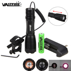 10W 940nm IR LED Tactical Hunting Light Zoomable lnfrared Radiation Flashlight 4 Night Vision Tool+20mm Rail Mount+18650+charger - Canada Outdoors
