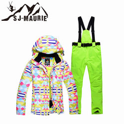 12 Colors Female Snowboard Suit Outdoor Winter Warm Jacket  Woman Snow Suit Ski Jackets and Pants Ski Coat Skiing Suit Set - Canada Outdoors