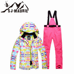 12 Colors Female Snowboard Suit Outdoor Winter Warm Jacket  Woman Snow Suit Ski Jackets and Pants Ski Coat Skiing Suit Set - Canada Outdoors