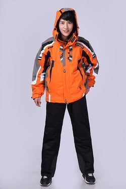 2016free shipping sking suit  cotton liner windproof warm jacket and pants set male size S-XXL - Canada Outdoors