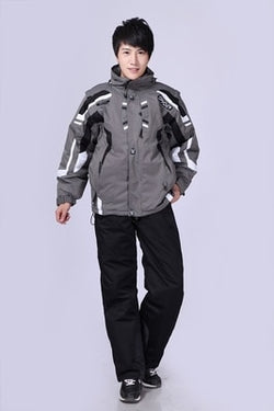 2016free shipping sking suit  cotton liner windproof warm jacket and pants set male size S-XXL - Canada Outdoors
