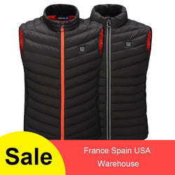 2018 New Men Women USB Charging electric Heated Vest Jacket Coat Clothing Skiing Winter Warm heating Pad Body Warmer coat - Canada Outdoors