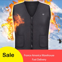2018 New Men Women Winter USB Heating Waistcoats  Heated Vest Men Outdoor Warm Sleeveless Jacket Ski Trekking Hiking Vests - Canada Outdoors