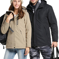 2018 Top Men Women Winter Thick USB Heating Cotton Jacket Outdoor Waterproof Windbreaker Hiking Camping Trekking Climbing Coats - Canada Outdoors