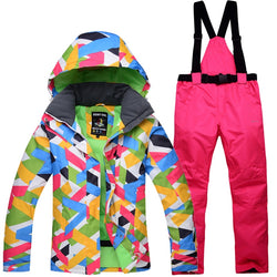 2018 Winter Snow jacket Women Ski Suit Female Snow Jacket And Pants Windproof Waterproof Colorful Clothes Snowboard sets - Canada Outdoors
