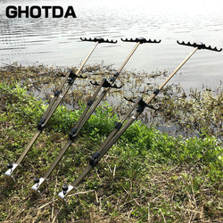 2018NEW Telescopic Fishing Bracket Holder Back Stand Foldable For Fishing Rod Pole Holder Stand Rod 1.5M 1.7M 2.1M - Canada Outdoors