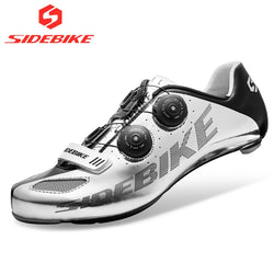 2019 sidebike road cycling shoes carbon road bike men sneakers racing professional athletic bicycle shoes self-lock silvery - Canada Outdoors