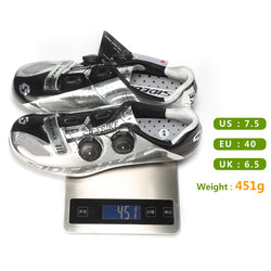 2019 sidebike road cycling shoes carbon road bike men sneakers racing professional athletic bicycle shoes self-lock silvery - Canada Outdoors