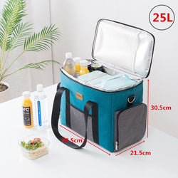 25L Extra Large Insulated Cooler Bag Thermal Ice Pack Men's Bag Refrigerator For Food Weekend Picnic Beer Storage Container New - Canada Outdoors