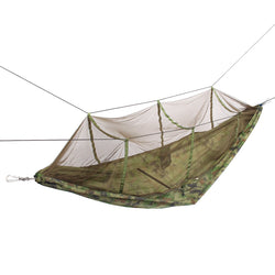 260 x 140cm Double Person Hammock Camouflage Swing Hanging Nylon Sleeping Bed Camping lazy bag Sleeping bags With Mosquito Net - Canada Outdoors