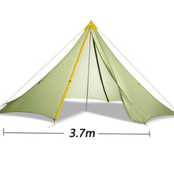 370cm x 370cm x 250cm 5-10 persons 20D silnylon big pyramid outdoor camping tent - Canada Outdoors