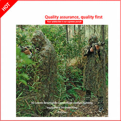 3D Leaves Breathable Camouflage clothes Hunting equipment birdwatching Poncho - Canada Outdoors