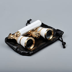 3x25 Brass Coated Lens Binocular Telescope Opera Theater Glasses with Retractable Handle for Watching Women Girls Gifts - Canada Outdoors