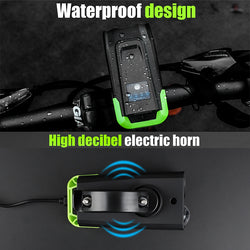 4000mAh Smart Induction Bicycle Front Light Set USB Rechargeable 800 Lumen LED Bike Light with Horn Bike Lamp Cycling FlashLight - Canada Outdoors