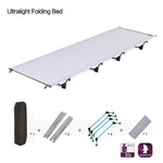 440lb/200kg Off-Ground Camping Cot Outdoor Folding Bed Lightweight Sleeping Cot Waterproof Camping Mat Cot for Hiking Traveling - Canada Outdoors