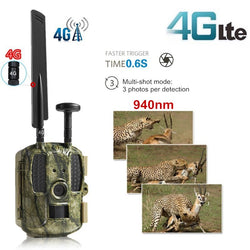 4G FDD-LTE Scout Guard Camera Trap Hunting Camera GPS APP MMS 940nm Night Vision Wild Camera Recorder 1080P Trail Game Camera 4G - Canada Outdoors