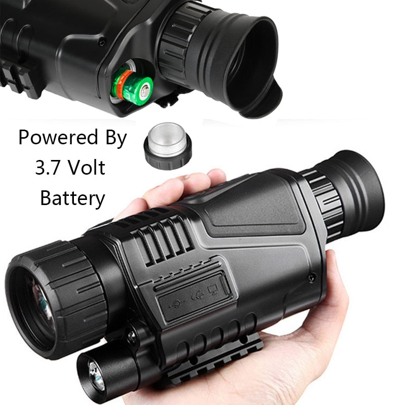 5 x 40 Infrared Night Vision Monocular Military Tactical Digital Scope ...