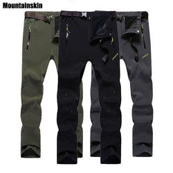 5XL New Men's Winter Hiking Pants Outoor Inside Fleece Thermal Pants Waterproof Windproof Trousers For Camping Trekking RM020 - Canada Outdoors