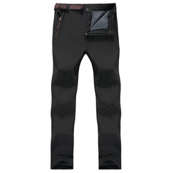 7XL Men's Winter Softshell Fleece Pants Outdoor Waterproof Hiking Camping Trekking Climbing Warm Male Sportswear Trousers VA185 - Canada Outdoors