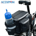 ACEXPNM Bicycle Bags Bike Pannier Rear Seat Trunk Bike Rack Bag Large Capacity 3 IN ONE Multi-functional Riding Storage Bags - Canada Outdoors