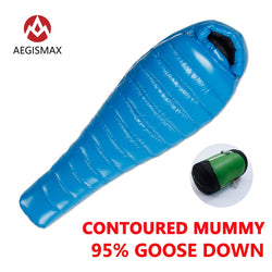 AEGISMAX G5 G5 LONG Sleeping Bag Outdoor Camping  95% Goose Down Mummy  Three-Season Winter Lengthened Adult Nylon Sleeping Bag - Canada Outdoors