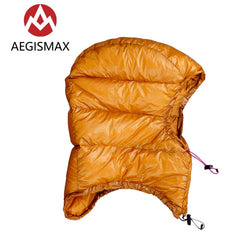AEGISMAX Outdoor Urltralight Goose Dow Hat Hood for Envelope Sleeping Bag Cap black/ gold - Canada Outdoors