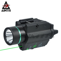 AIMTIS Tactical M6 Pistol Light Hunting Airsoft WeaponLight with 532nm Green Laser Rifle Gun Flashlight Combo Green Laser - Canada Outdoors