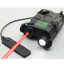 AN/PEQ-15 Red Dot Laser White LED Flashlight 270 Lumens for Standard 20mm rail Night Vision Hunting Rifle Battery Case Element - Canada Outdoors