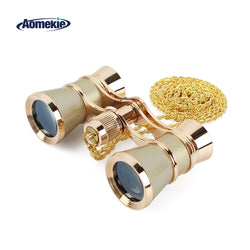 AOMEKIE 3X25 Opera Glasses Binoculars Metal Body with Chain/Handle Optical Lens Theater Telescope Retro Design Women Girls Gift - Canada Outdoors