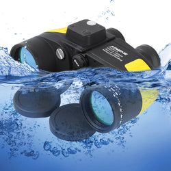 AOMEKIE 7X50 Binoculars Rangefinder Compass Hunting Boating Military Marine Telescope HD BAK4 Prism Folating Nitrogen Waterproof - Canada Outdoors