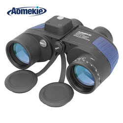 AOMEKIE 7X50 Binoculars Rangefinder Compass Hunting Boating Military Marine Telescope HD BAK4 Prism Folating Nitrogen Waterproof - Canada Outdoors