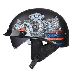 Adult Helmets For Motorcycle Retro Half Cruise Helmet Prince Motorcycle GERMAN Helmet Vintage Motorcycle Moto M L XL XXL - Canada Outdoors