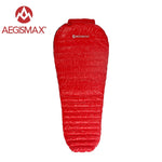 Aegismax New Mini Upgrade Sleeping Bag 95% White Goose Down Splicing Mummy Ultralight Hiking Camping 800 FP Nano Nano2 Red Blue - Canada Outdoors