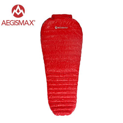 Aegismax New Mini Upgrade Sleeping Bag 95% White Goose Down Splicing Mummy Ultralight Hiking Camping 800 FP Nano Nano2 Red Blue - Canada Outdoors