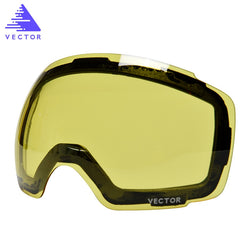 Anti-fog UV400 Skiing Goggles Lens Magnet Adsorption Weak Light tint Weather Cloudy Brightening Lens For HXJ20013  (Only Lens) - Canada Outdoors