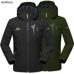 Aufdiazy 2018 New Men Softshell Outdoor Jackets Waterproof Windproof Thermal Coats Hiking Camping Trekking Male Jacket JM091 - Canada Outdoors