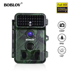 BOBLOV CT005 16MP 1080P Trail Camera 0.5S Trigger Time Waterproof IP66 Wild Camera Free 8G/16G/32G Card for Security Farm Fast - Canada Outdoors