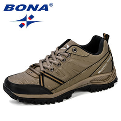 BONA  2018 New Mens Hiking Boots Krasovki Tactical Shoes Breathable Outdoor Comfortable Non-Slip Hiking Shoes Men Mountain Shoes - Canada Outdoors